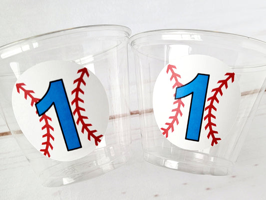BASEBALL PARTY CUPS - Baseball Cups Baseball Party Cups Baseball Birthday Cups Baseball Cups Sports Party Cups Favors Baseball Baby Shower