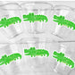 ALLIGATOR PARTY CUPS - Alligator Birthday Cups Alligator Party Favors Alligator Baby Shower Alligator Party Decorations Alligator Supplies