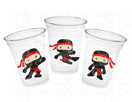 NINJA PARTY CUPS - Ninja Cups Ninja Birthday Party Ninja Party Decorations Ninja Party Supplies Ninja Treat Cups Ninja Party Favors Karate