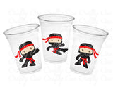 NINJA PARTY CUPS - Ninja Cups Ninja Birthday Party Ninja Party Decorations Ninja Party Supplies Ninja Treat Cups Ninja Party Favors Karate