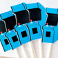 Arcade Cupcake Toppers, Arcade Game Cupcake Toppers, Video Game Cupcake Toppers - Gaming Cupcake Toppers, 80's cupcake toppers, Blue Arcade
