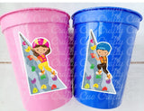 ROCK CLIMBING PARTY Cups -Rock Climbing Birthday Cups Rock Climber Cups Rock Climbing Party Decorations Rock Climb Cups Rock Climbing Favors