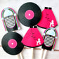 50's Cupcake Toppers, Poodle Skirt Cupcake Toppers, Jukebox Cupcake Toppers