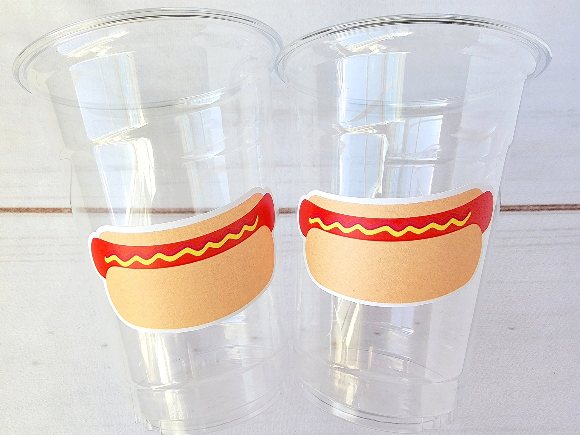 HOT DOG PARTY Cups -Hot Dog Birthday Party Hot Dog Party Hot Dog Treat Cup Hot Dog Birthday Decorations Hot Dog Party Favor 4th of July Cups