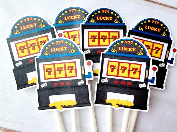 Slot Machine Cupcake Toppers
