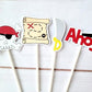 Pirate Party Cupcake Toppers Pirate Party Decorations Pirate Birthday Party Pirate Baby Shower Pirate Cake Toppers