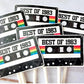 Cassette Tape Cupcake Toppers 40th Party Cupcake Toppers Best of 1983 40th Birthday Party 40th Birthday Cake Toppers 40th Party Decorations