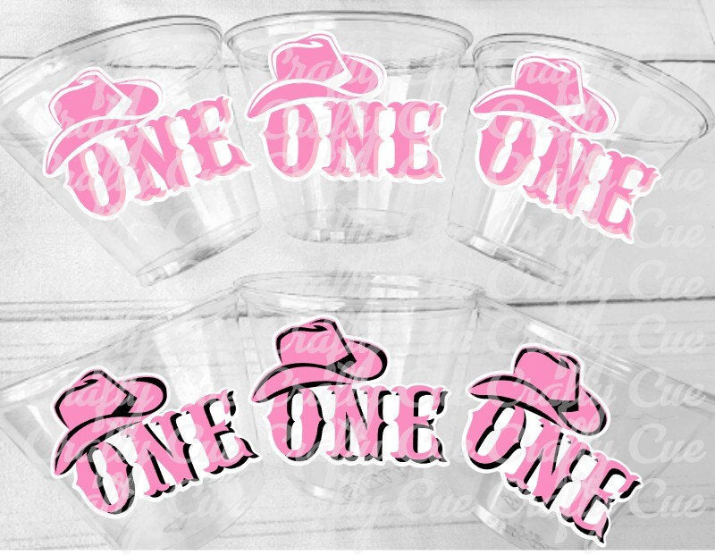 COWGIRL PARTY CUPS - Cowgirl Cups Cowgirl Party Favors Cowgirl 1st Birthday Party Favors Cowgirl First Birthday Decorations Cowgirl One Cups