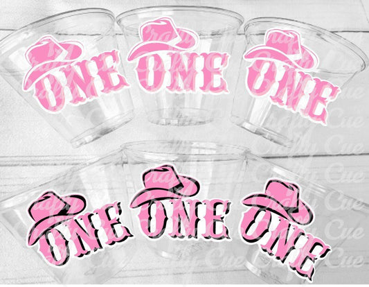 COWGIRL PARTY CUPS - Cowgirl Cups Cowgirl Party Favors Cowgirl 1st Birthday Party Favors Cowgirl First Birthday Decorations Cowgirl One Cups