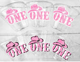 COWGIRL PARTY CUPS - Cowgirl Cups Cowgirl Party Favors Cowgirl 1st Birthday Party Favors Cowgirl First Birthday Decorations Cowgirl One Cups