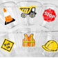 CONSTRUCTION PARTY CUPS - Construction Truck Cups Construction Birthday Construction Party Construction Sign Decorations Cups Dump Truck