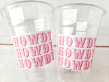 COWGIRL PARTY CUPS - Cowboy Party Cups Cowgirl Cups Cowgirl Party Decorations Cowgirl Bachelorette Party Cowgirl Howdy Birthday Rodeo Party