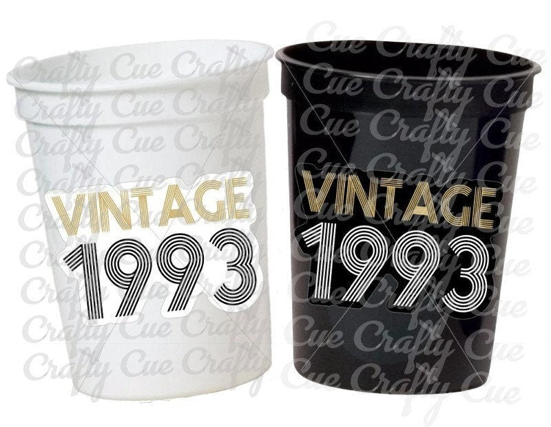 30th PARTY CUPS - Vintage 1993 Cups Best of 1993 30th Birthday Party 30th Birthday Favors 30th Party 30th Party Decorations 1993 Birthday