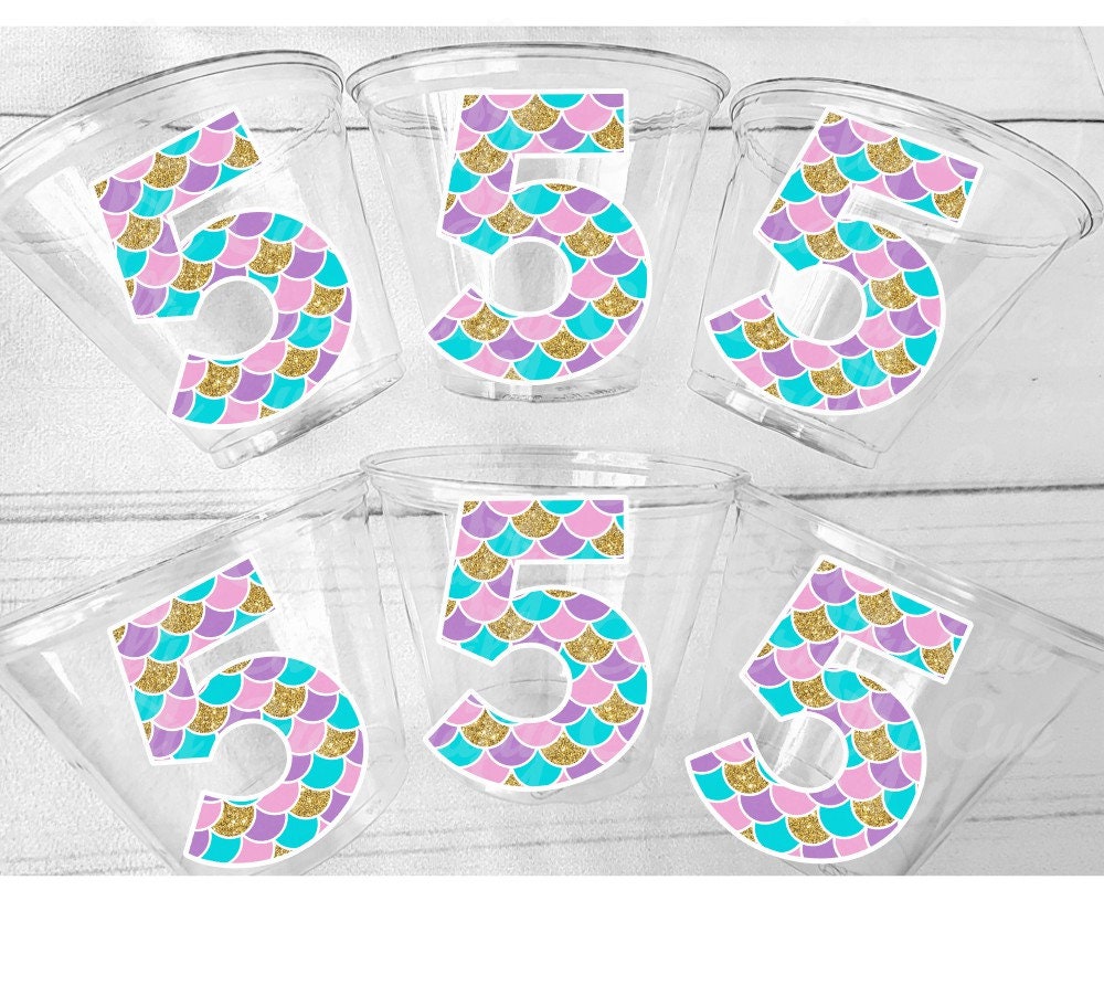 MERMAID PARTY CUPS - Mermaid Birthday Cups Mermaid Party Cups Mermaid Party Decorations Mermaid Party Favors Mermaid Mermaid Party Decor