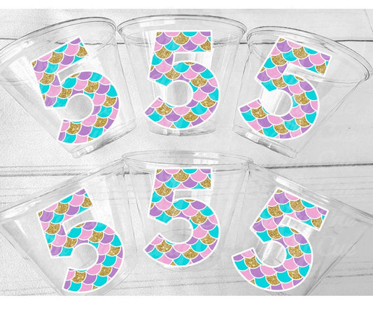 MERMAID PARTY CUPS - Mermaid Birthday Cups Mermaid Party Cups Mermaid Party Decorations Mermaid Party Favors Mermaid Mermaid Party Decor