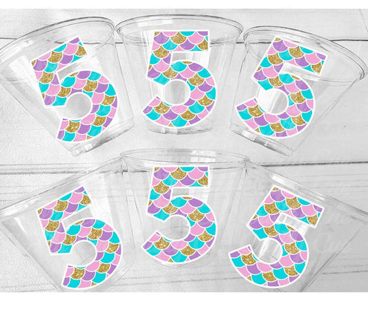 MERMAID PARTY CUPS - Mermaid Birthday Cups Mermaid Party Cups Mermaid Party Decorations Mermaid Party Favors Mermaid Mermaid Party Decor