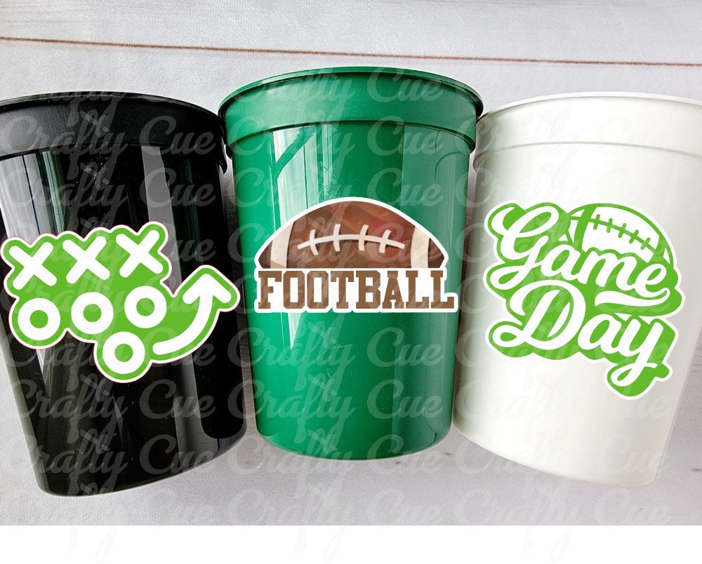 FOOTBALL PARTY CUPS - Football Birthday Cups Football Cups Football Favors Football Party Sports Party Cups Sports Birthday Football Favors