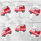 Firetruck Party Cups, Firetruck Treat Cups, Firetruck Party Favors, Firetruck Birthday Favors, Fire Truck Party Favors, Fire truck Birthday