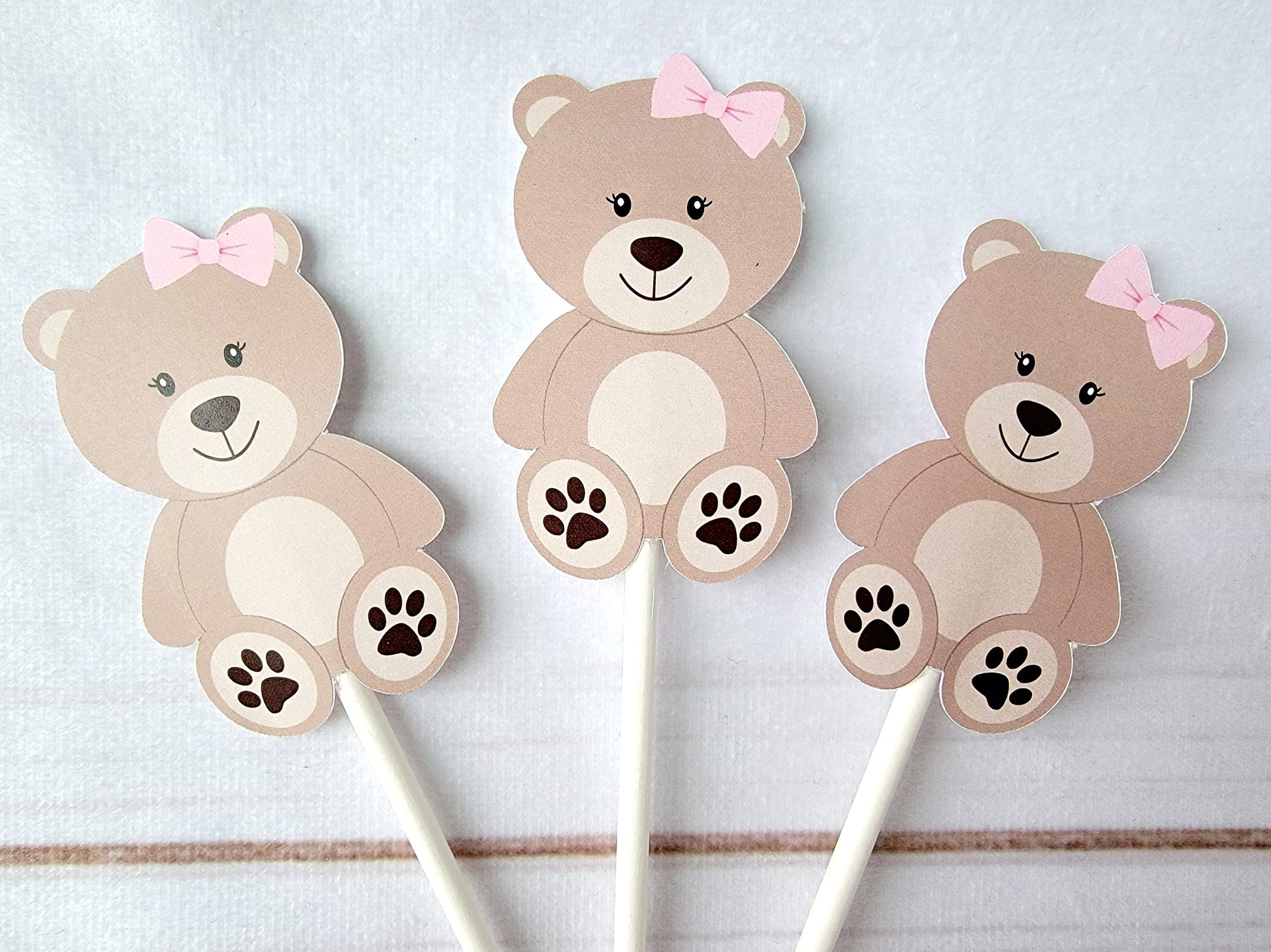 Teddy Bear Cupcake Toppers, Teddybear Cupcake Toppers 217201050A