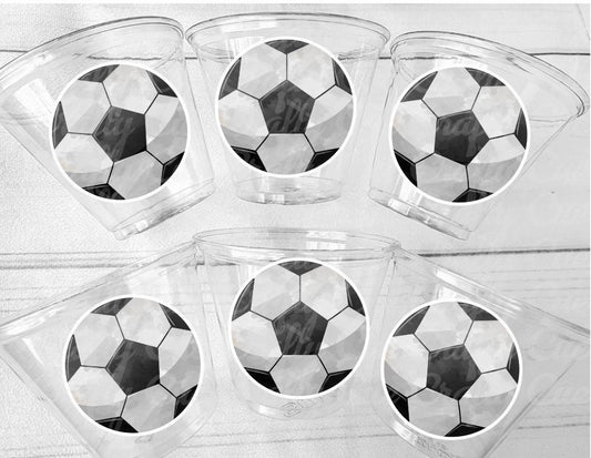 SOCCER PARTY CUPS - Soccer Party Cups Soccer Birthday Soccer Party Soccer Decorations Soccer Party Supplies Soccer Birthday Party Soccer