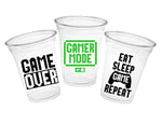 GAMING PARTY Cups - Video Game Cups Video Game Party Cups Level Up Party Decorations Gamer Baby Shower Decorations Video Game Birthday