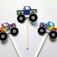Monster Truck Cupcake Toppers, Monster Truck Cake Toppers, Monster Truck Birthday, Monster Truck Colorful - Item# 728161215A