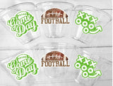 FOOTBALL PARTY CUPS - Football Cups Football Party Cups Football Birthday Cups Football Party Cups Sports Party Cups Football Party Favors