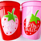 STRAWBERRY PARTY CUPS -Strawberry Birthday Cups Strawberry Cups First Birthday Strawberry Party Decoration Strawberry Berry Sweet Cups Fruit