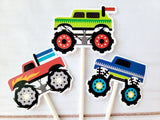 Monster Truck Cupcake Toppers Monster Truck Party Decorations Monster Truck Cake Toppers Monster Truck Birthday Supplies Monster Truck Party