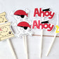 Pirate Party Cupcake Toppers Pirate Party Decorations Pirate Birthday Party Pirate Baby Shower Pirate Cake Toppers