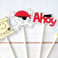 Pirate Party Cupcake Toppers Pirate Party Decorations Pirate Birthday Party Pirate Baby Shower Pirate Cake Toppers