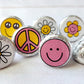 180 - 70s Party Stickers for Candy Two Groovy Birthday Party Stickers Groovy Party Favors 70s favors 70s Candy Wrappers 70's Birthday Party