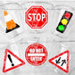 STOP SIGN CUPS - Traffic Light Cups Traffic Sign Cups Transportation Party School Bus Party School Bus Cups Racing Party Cups Race Car Cups
