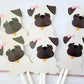 Pug Cupcake Toppers, Puppy Party Cupcake Toppers - Girl Pug Cupcake Toppers Puppy Party Cupcake Toppers - Pug Cupcake Toppers Pug Birthday