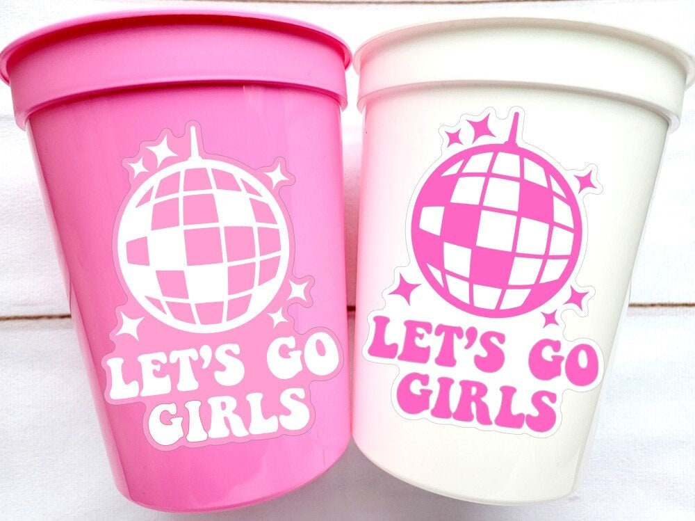 DISCO COWGIRL PARTY Cups -Cowgirl Cups Cowgirl Party Decorations Cowgirl Bachelorette Party Cowgirl Hat Birthday Rodeo Party Cups Disco Ball