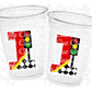 RACING PARTY CUPS - Race Car Cups Racing Birthday Cups Racing Birthday Cups Race Car Party Favors Racing Party Favors Racing Decorations