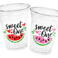 WATERMELON PARTY CUPS - Watermelon Party Favors Watermelon Treat Cups Watermelon Birthday One in a Melon First Birthday 1st Birthday