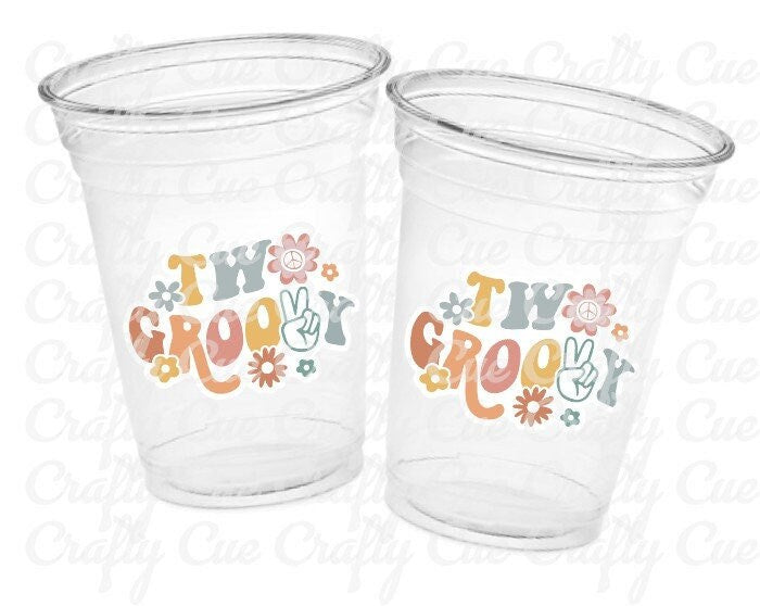 70'S PARTY CUPS - 70's Birthday Cups 70's Party Cups 70's Decorations 70's Birthday Party 70's Birthday Party Decorations Hippie Party Decor