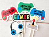 Video Game Cupcake Toppers - Gaming Cupcake Toppers - Gamer Cupcake Toppers