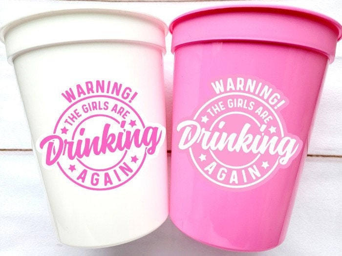 BACHELORETTE PARTY CUPS - Bachelorette Cups Girls Night Party Cups Bridal Shower Cups Girls Night Out Party Party Favors Bachelorette Cups