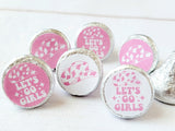 180 - COWGIRL PARTY STICKERS for candy Cowgirl Stickers Rodeo Let's Go Girls Bachelorette Party Favor Stickers Candy Wrappers Decorations