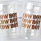 COWBOY PARTY CUPS - Cowboy Cups Cowboy Party Decorations Cowboy Baby Shower Decorations Baby Sprinkle Cowboy Boots Birthday Decoration Favor