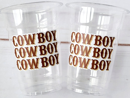 COWBOY PARTY CUPS - Cowboy Cups Cowboy Party Decorations Cowboy Baby Shower Decorations Baby Sprinkle Cowboy Boots Birthday Decoration Favor