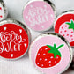 180 - STRAWBERRY FAVOR STICKERS for candy Strawberry Party Stickers Strawberry Birthday Strawberry Party Decoration 1st Birthday Berry Sweet