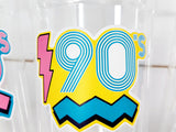 I Love the 90'S PARTY CUPS - 90's Birthday Cups 90's Party Cups 90's Decorations 90's Birthday Party 90's Birthday Party Decorations 90s