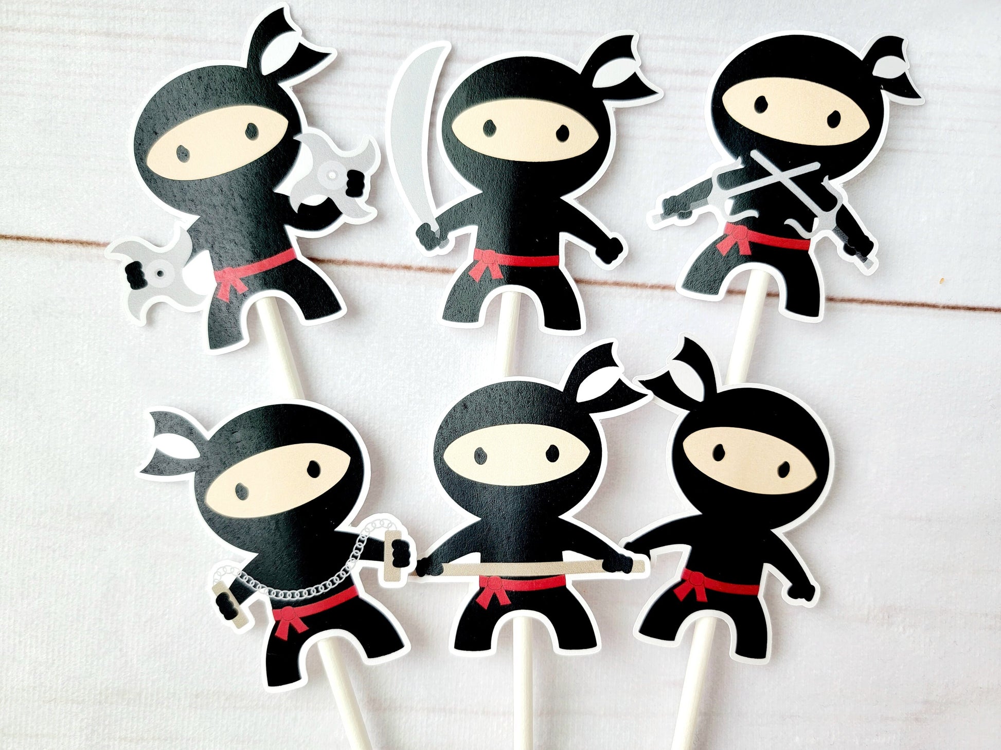 Ninja Cupcake Toppers