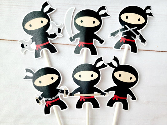 Ninja Cupcake Toppers