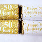 30 - 50th ANNIVERSARY PARTY Stickers 50th Anniversary Decorations Golden Wedding Anniversary Favors 50th Anniversary Mini Candy Bar Wrapper