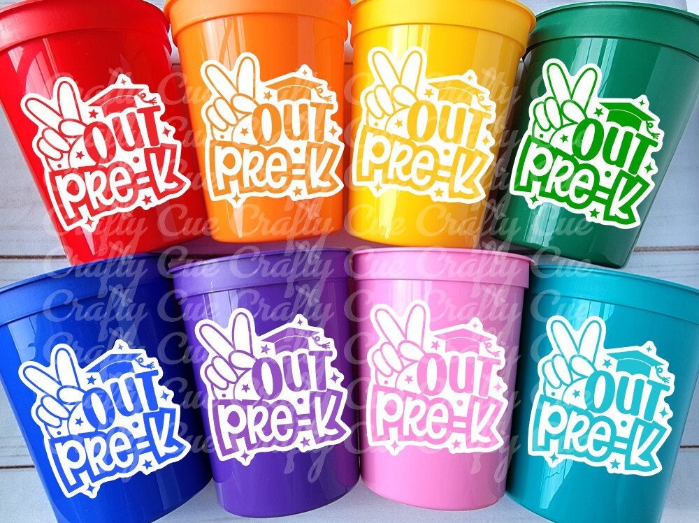 PRESCHOOL GRADUATION CUPS - Preschool Graduation Cups 2025 Preschool Cups Graduation Party Reusable Cups 2025 Party Favors Pre-K Party Cups