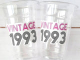 30th PARTY CUPS - Vintage 1993 Cups Best of 1993 30th Birthday Party 30th Birthday Favors 30th Party 30th Party Decorations 1993 Birthday